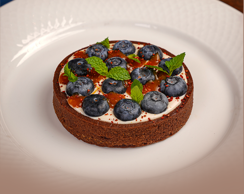 Salted Caramel Buleberry Tarte