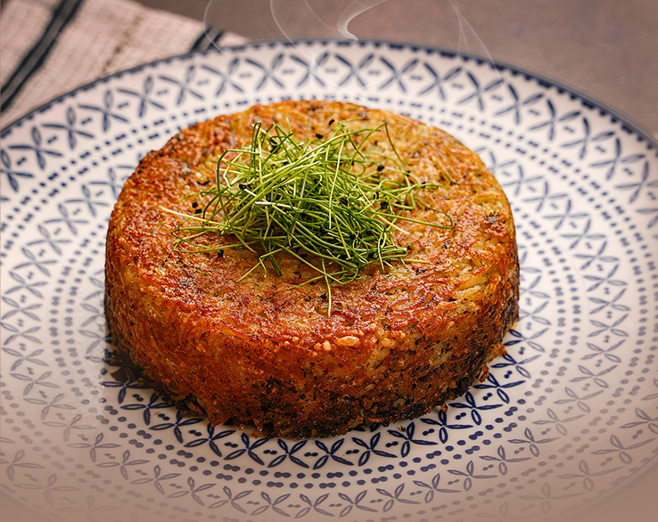 Crispy Herby Rice Cake