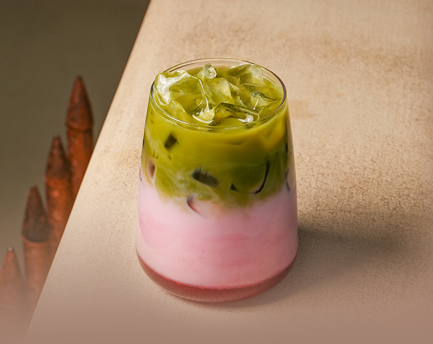 Strawberry matcha